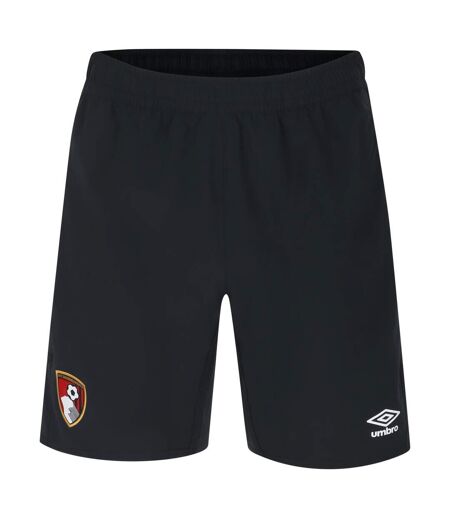 Umbro Mens 23/24 Woven AFC Bournemouth Long Shorts (Black)