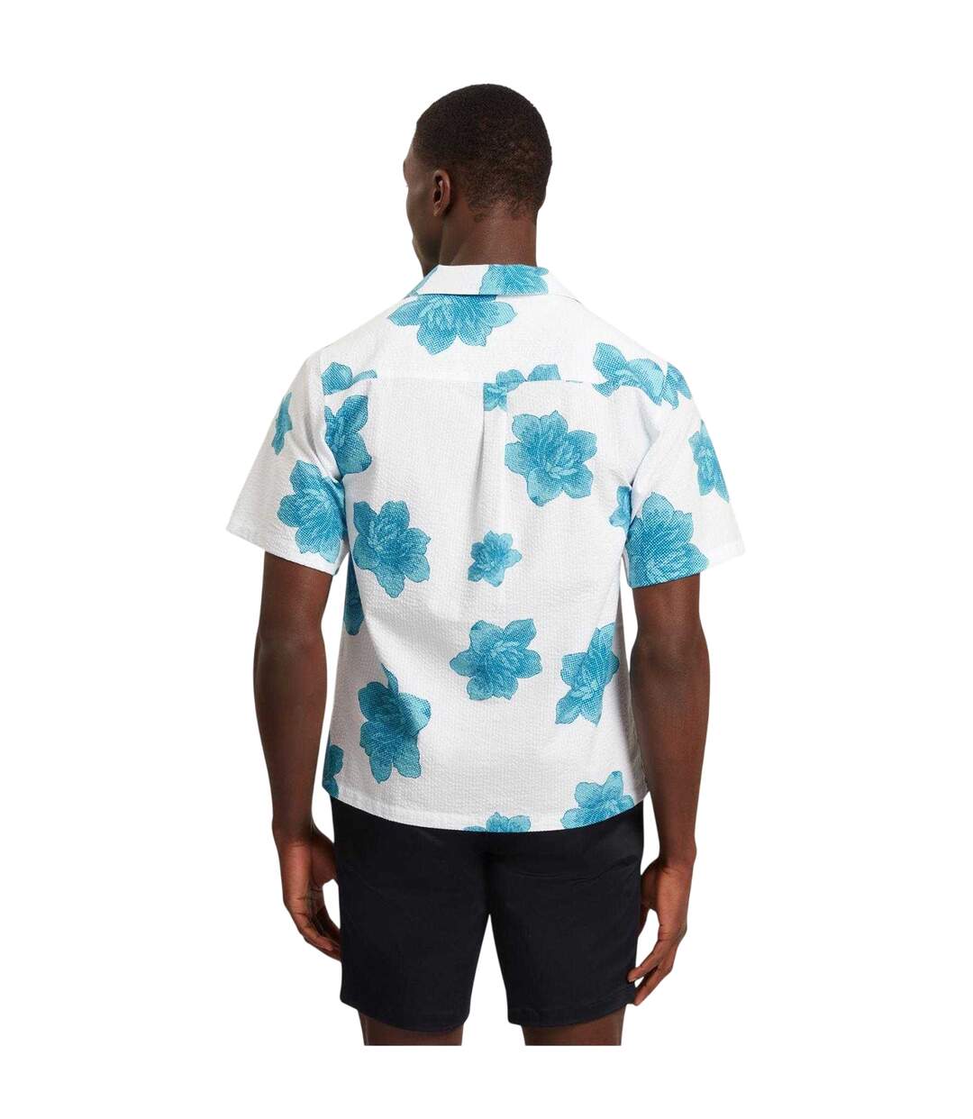 Chemise Manches Courtes Motif/style Floral Homme Blanc Ted Baker-3