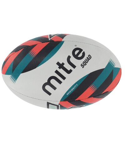 Ballon de rugby squad taille 3 blanc / rouge / bleu Mitre
