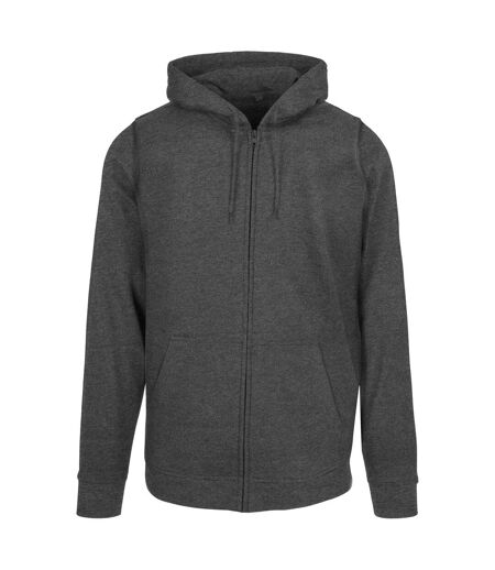 Mens Basic Full Zip Hoodie Charbon De Bois Build Your Brand