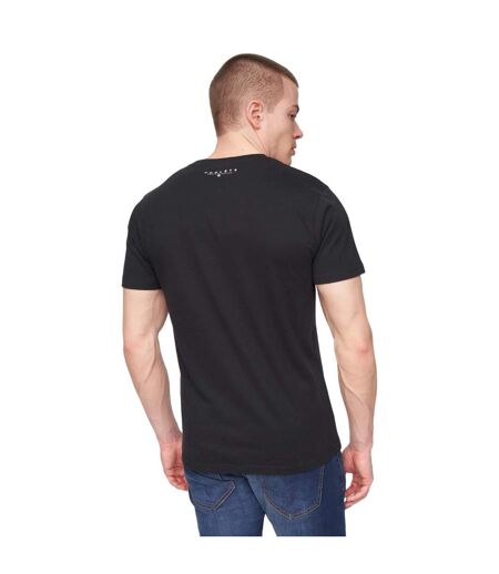 Mens scripthen logo t-shirt black Henleys