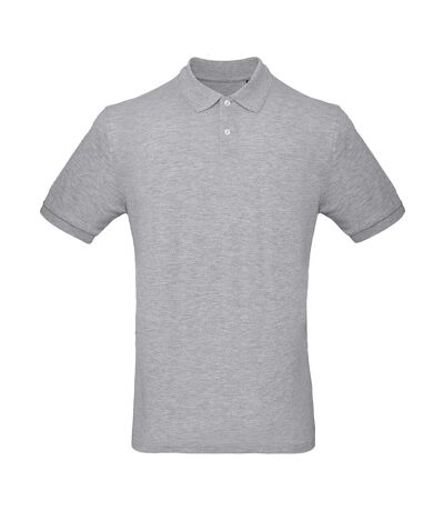 Collection mens inspire polo shirt heather grey B&C