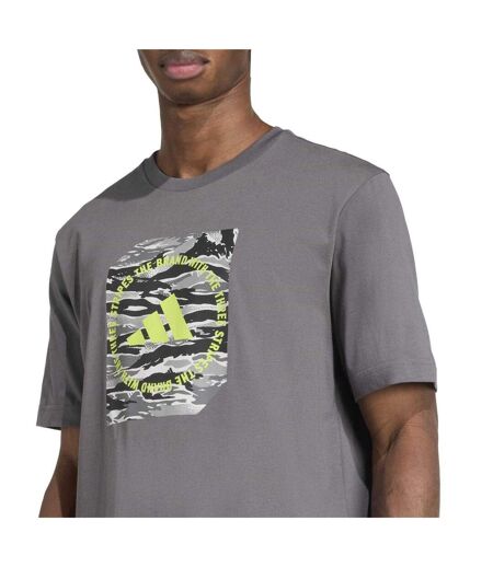 T-shirt Motif/style Camouflage Homme Étain Adidas