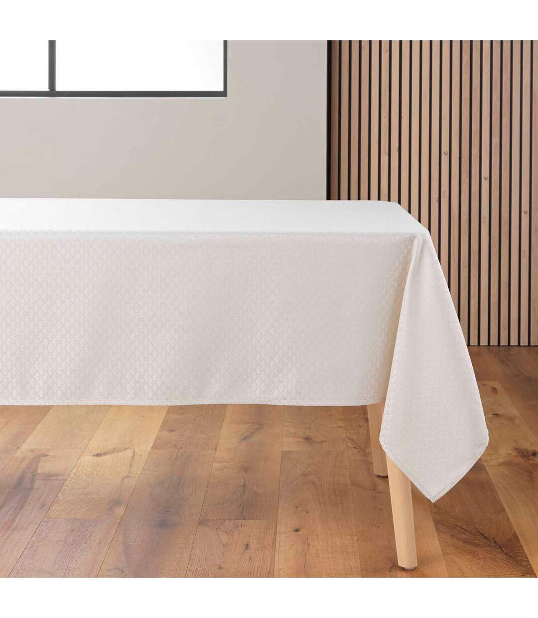 Nappe Jacquard Imprimé Artea 140x240cm Naturel-1