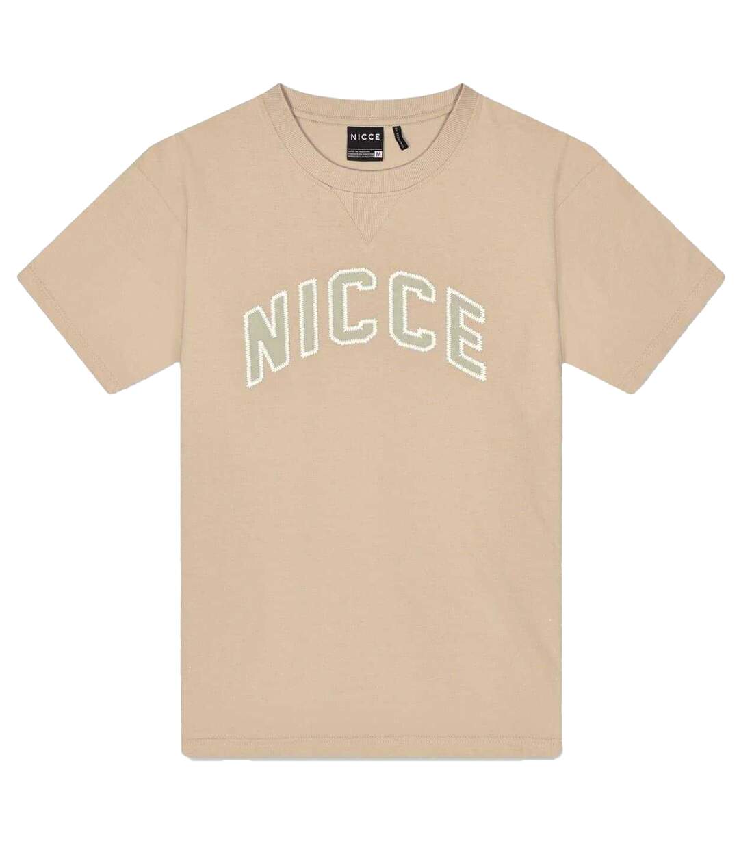 T-shirt Gardien De But Motif/style Lettrage Homme Gris Beige Gris Nicce-1