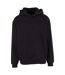 Mens Loose Fit Hoodie Black Build Your Brand-2