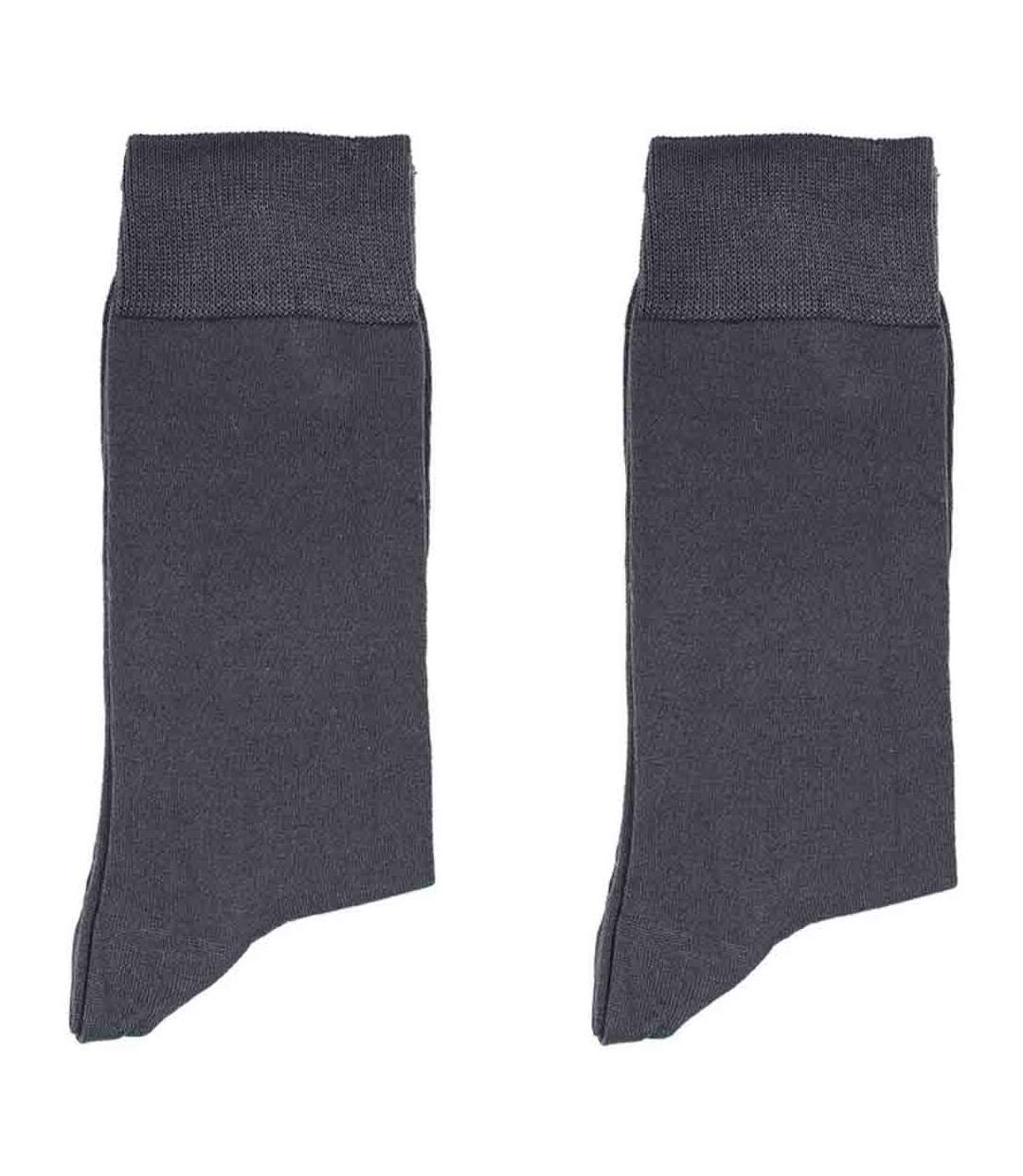 Lot de 2 paires de chaussettes Fil d'Ecosse sur lycra nu.