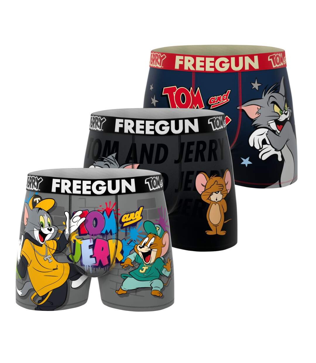 Lot de 3 boxers homme Tom And Jerry Freegun-1