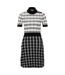 Womens/ladies Foldiana Knitted Dress Black White Boss-2