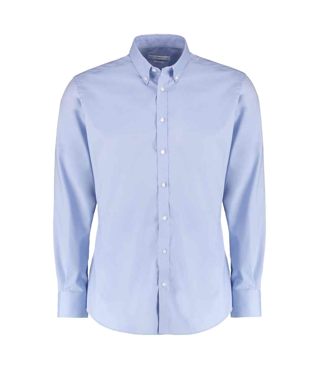 Chemise Manches Longues Homme Bleu Clair Kustom Kit-2
