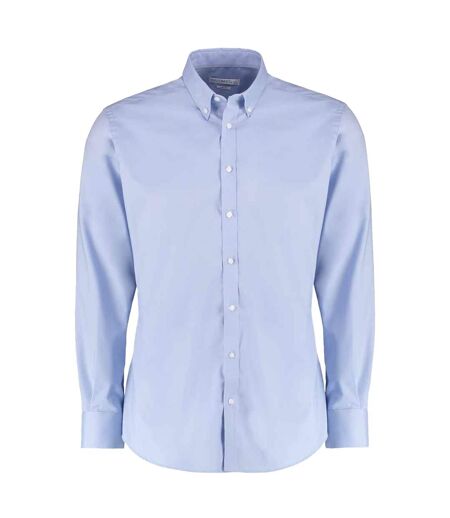 Chemise Manches Longues Homme Bleu Clair Kustom Kit
