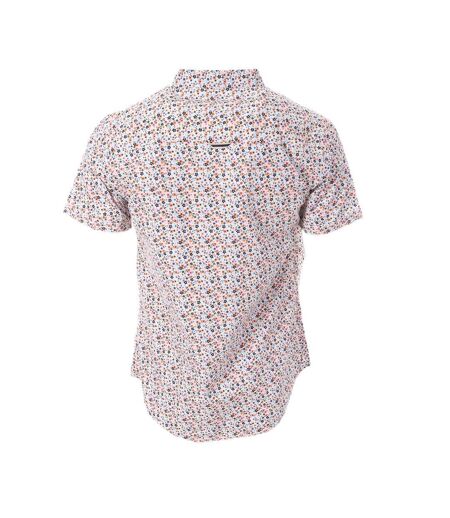 Chemise blanche/marine/orange homme rms26 4783 - l