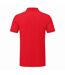 Polo Manches Courtes Motif/style Texturé Homme Rouge Orange TriDri-2