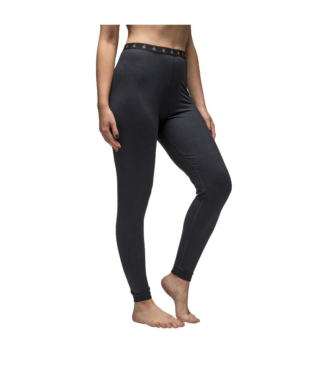 Ladies Fleece Lined Base Layer Thermal Long John Bottoms-1