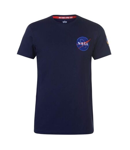 T-shirt Motif/style Navette Alpha Industries Homme Bleu Marine Foncé NASA