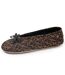 Isotoner Chaussons Ballerines femme semelle intérieure moelleuse et confortable-1