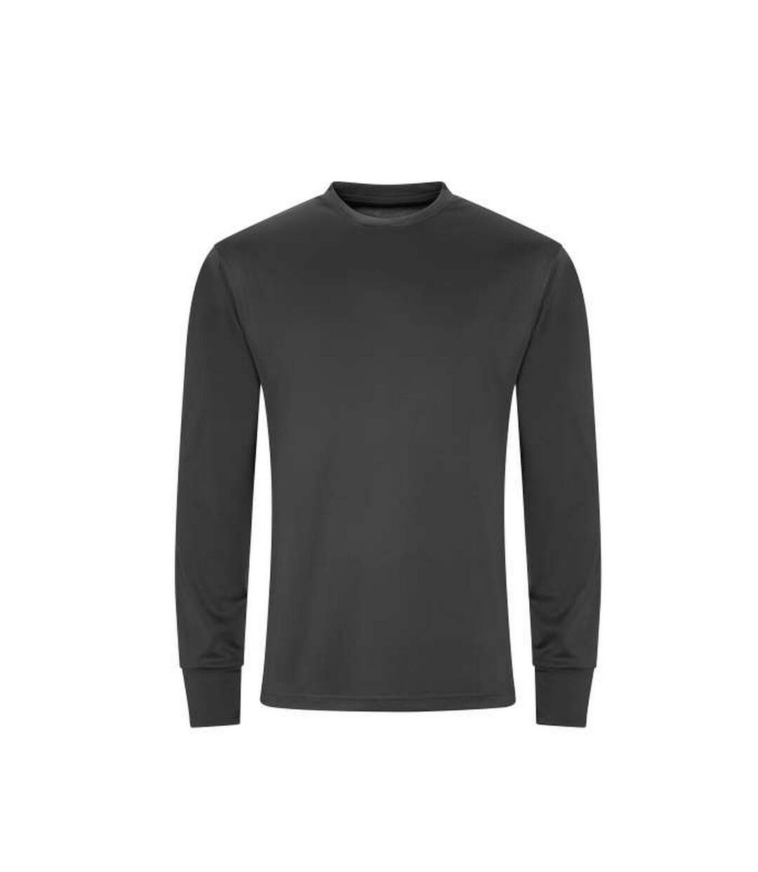 T-shirt Manches Longues Active Adulte Charbon Uni Just Cool-1