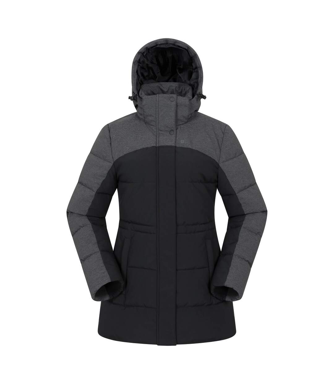 Womens/ladies Shock Padded Jacket Black Mountain Warehouse-1