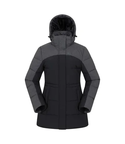 Womens/ladies Shock Padded Jacket Black Mountain Warehouse