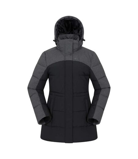 Womens/ladies Shock Padded Jacket Black Mountain Warehouse