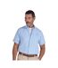 Chemise Manches Courtes Motif/style À Rayures Orleans Homme Bleu Ciel Raging Bull-2