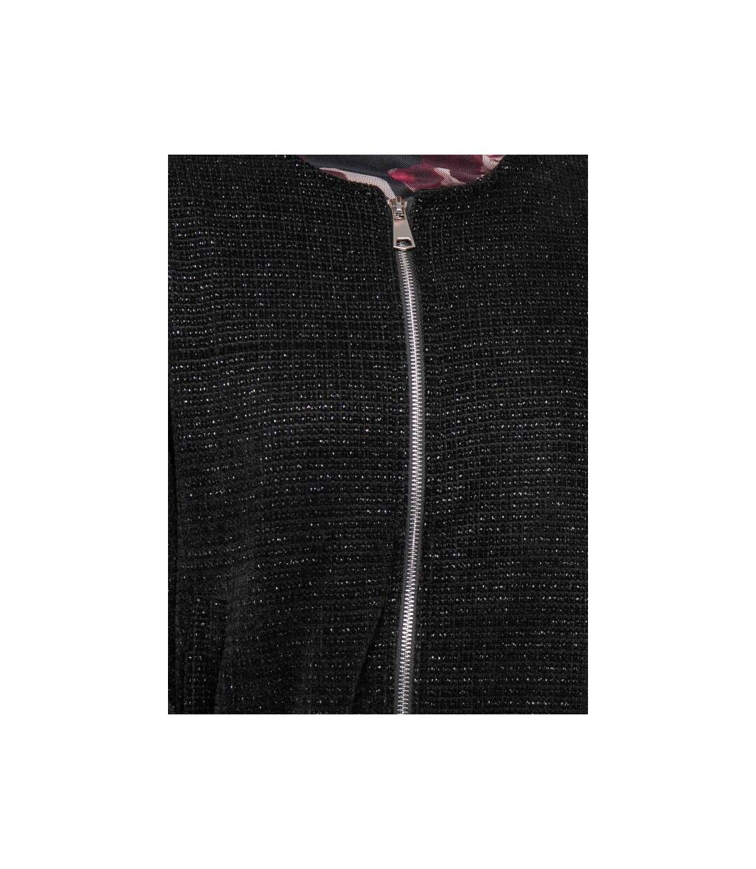 Blouson bomber tweed pailleté ULDIA - Dona X Lisa-3