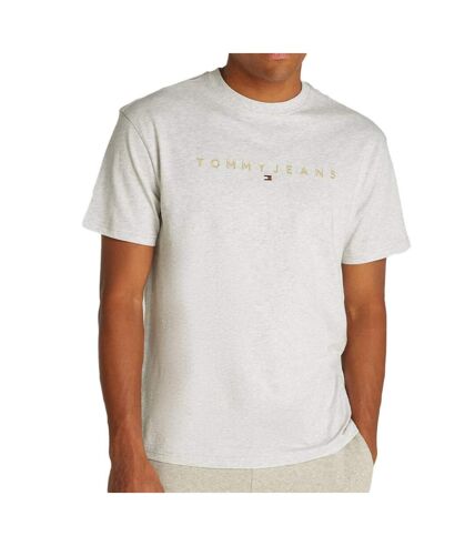 T-shirt Blanc Chiné Homme Tommy Hilfiger Gold Linear - L