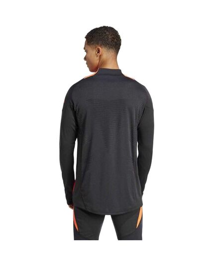 Mens Tiro 24 Pro Long-sleeved Training Track Top Black Solar Red Adidas