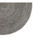 Tapis Déco Tressé Café 120cm Noir-3
