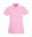 Polo premium femme rose clair Fruit of the Loom