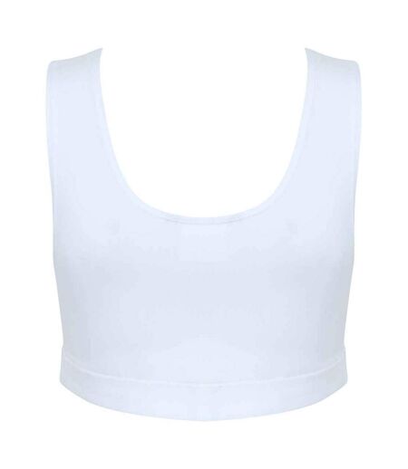 Haut Court Fashion Femme Blanc Skinni Fit