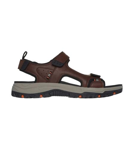 Mens prewitt rigdon sandals brown/black Skechers