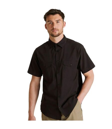 Mens Expert Kiwi Short-sleeved Shirt Black Craghoppers