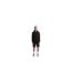 Mens Fleece Plain Sweat Shorts Jet Black Lyle & Scott-1