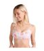 Womens/ladies skye bralette bikini top off white Animal-4