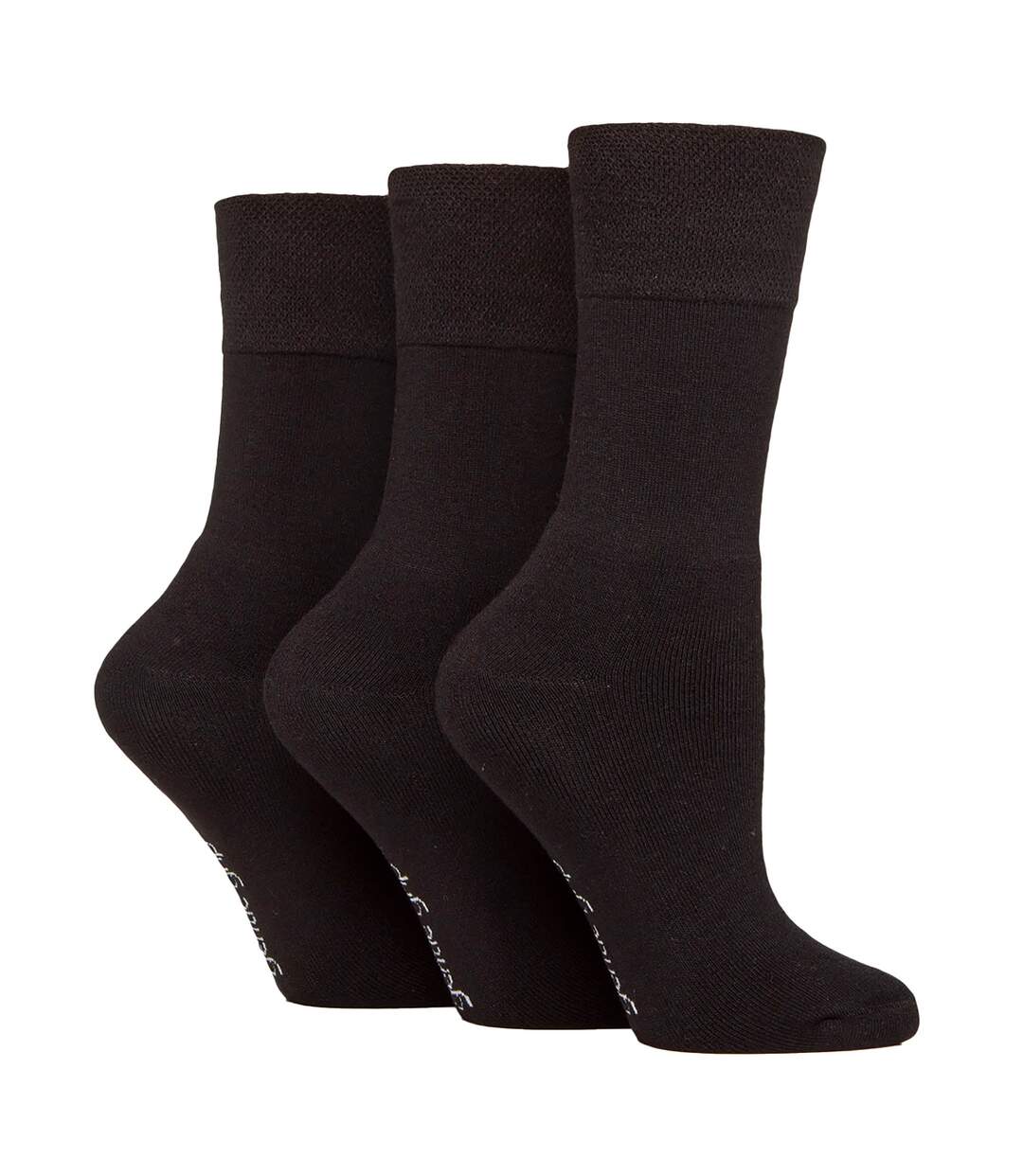 3 Pack Ladies Bamboo Socks Soft Breathable Cushioned Crew Socks-1