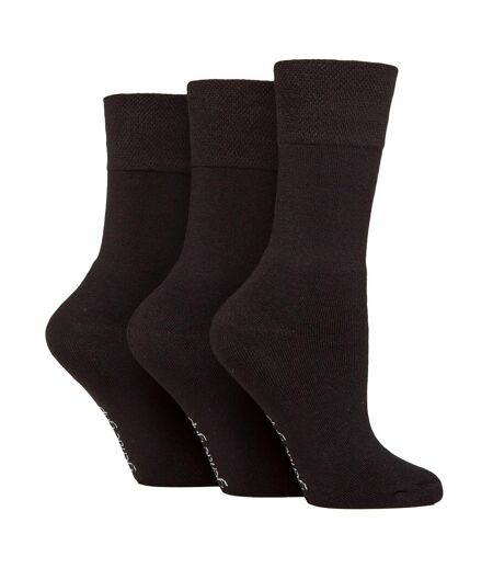 3 Pack Ladies Bamboo Socks Soft Breathable Cushioned Crew Socks