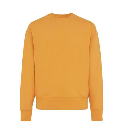 Unisex adult kruger recycled cotton crew neck relaxed fit sweatshirt sundial orange Iqoniq