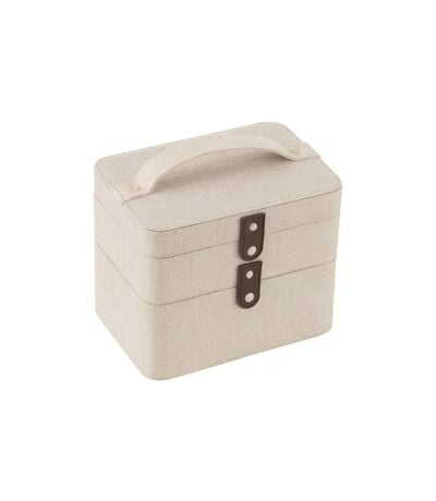 Boîte Pour Cosmétiques en Tissu Ericka 21cm Gris