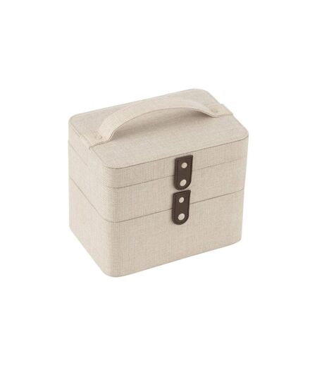 Boîte Pour Cosmétiques en Tissu Ericka 21cm Gris