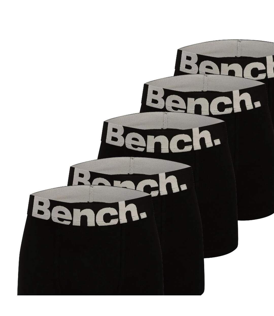 Pack Of 5  Mens Marco Boxer Shorts  Black Bench-3