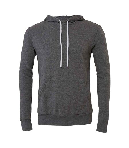 Sweat à capuche adulte gris foncé chiné Bella + Canvas