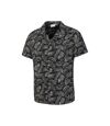 Mountain Warehouse Mens Beach Short-Sleeved Shirt (Black/Cream)