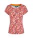 Womens/ladies paw paw printed t-shirt tango red Weird Fish-1