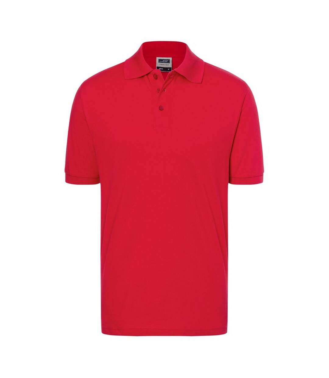 Polo Classic Homme Rouge James And Nicholson-1