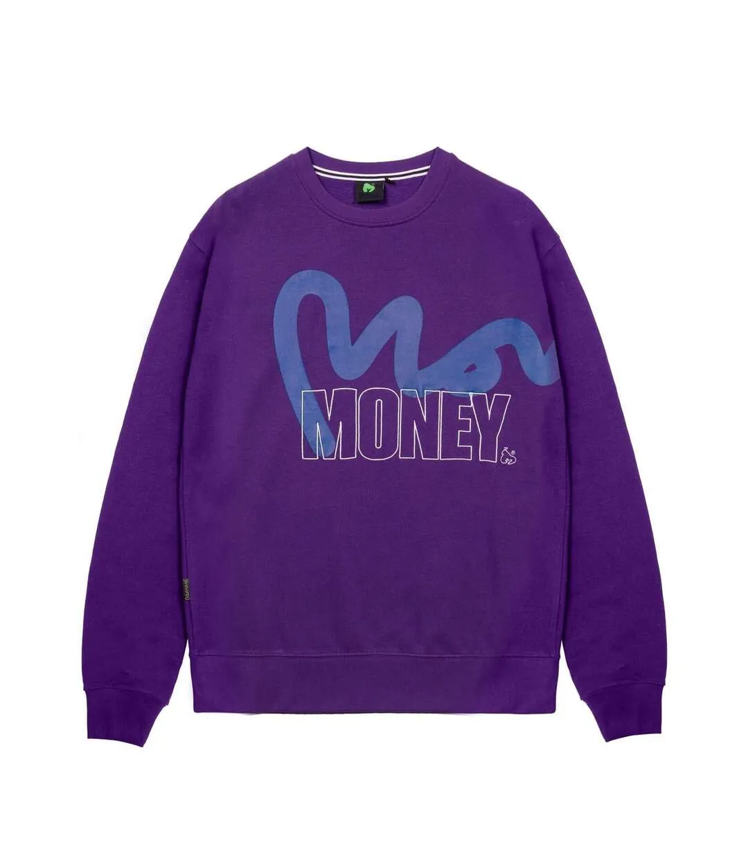 Sweat Motif/style Pochoir Homme Violet Money-1