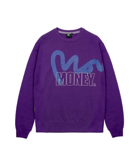 Sweat Motif/style Pochoir Homme Violet Money