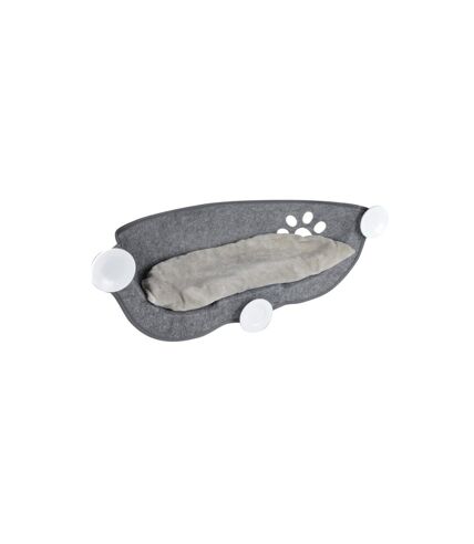 Hamac de Fenêtre pour Chat Feutrine 67cm Gris