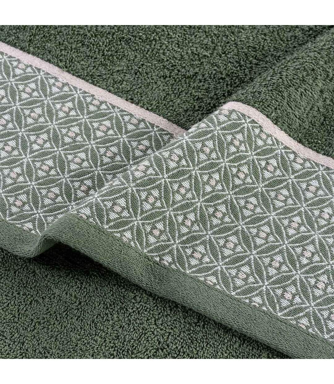 Drap de Douche Jacquard Belina 70x130cm Kaki-3