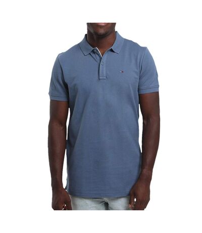 Polo bleu moyen homme tommy hilfiger tjm slim - l